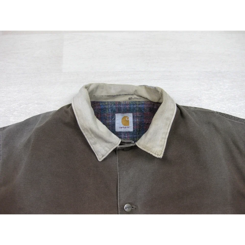 Vintage 90s Carhartt Blanket Lined Chore Coat Men's (2XL) C02 CHT Barn Jacket